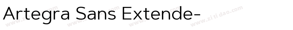 Artegra Sans Extende字体转换
